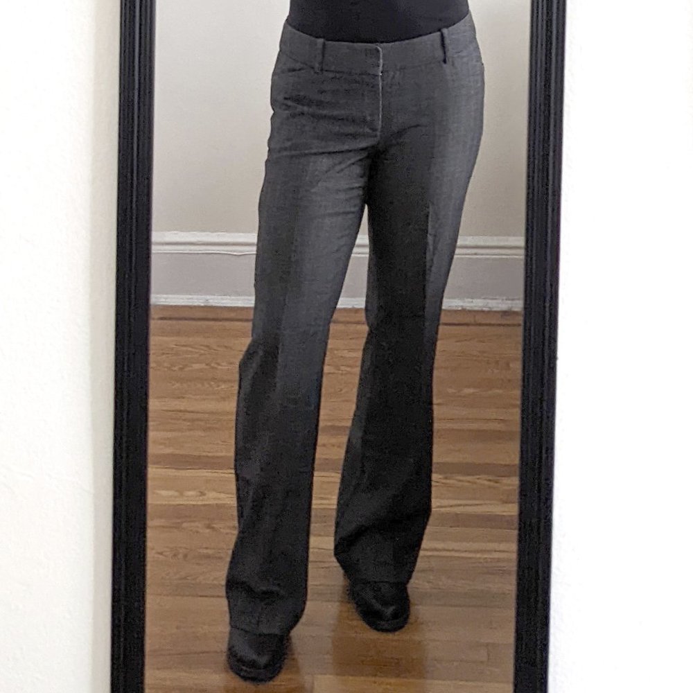 Mossimo Gray Mid Rise Flare Leg Trouser